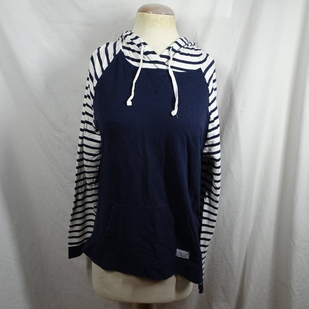 Orvis Women Striped Hoodie Sweater Size L